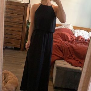 Black maxi dress